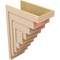 Ekena Millwork 12"W x 24"D x 36"H Classic Landon Rough Cedar Woodgrain TimberThane Corbel, Primed Tan CORUR12X24X36LANRCPR - alternate 3